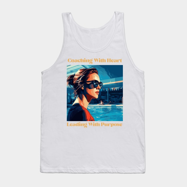 swim instructor, swim coach, swimming trainning, fun designs v7 Tank Top by H2Ovib3s